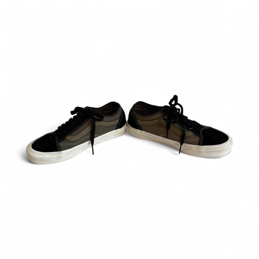 Y2K Vans‎ Old Skool Tapered World Code Black Green Canvas Skate Shoes Womens 8 - Picture 2 of 7